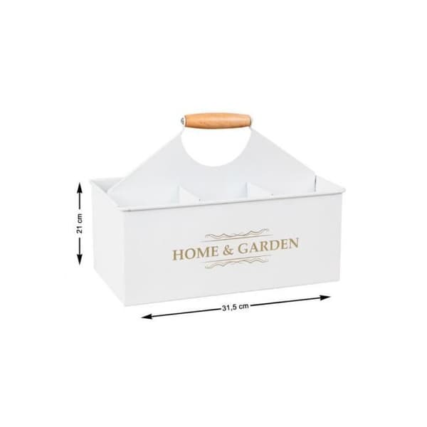 Flaskhållare - AC-DÉCO - 6.8 L - Metall - Vit - Vintage
