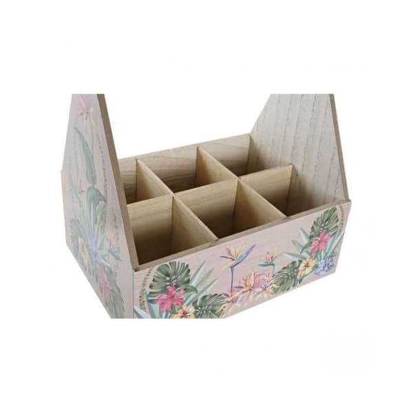 Flaskställ DKD Home Decor MDF Multicolour (24 x 16,5 x 25 cm) (2 enheter)