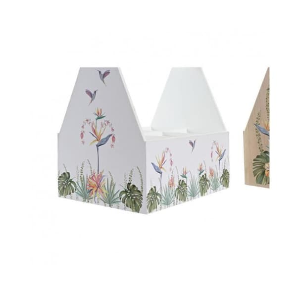 Flaskställ DKD Home Decor MDF Multicolour (24 x 16,5 x 25 cm) (2 enheter)