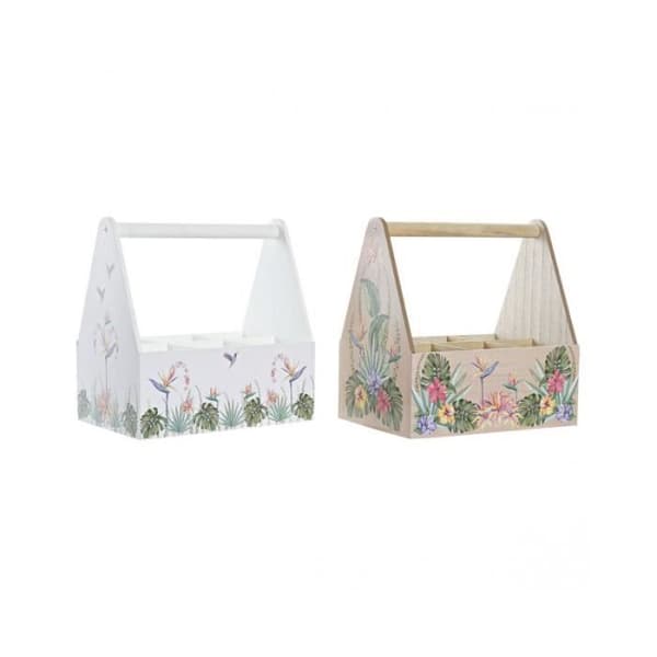 Flaskställ DKD Home Decor MDF Multicolour (24 x 16,5 x 25 cm) (2 enheter)