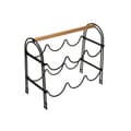 Miniatyrbild 1 av 2: Flaskställ Versa Metal Wood Steel (14 x 27,5 x 32,7 cm)