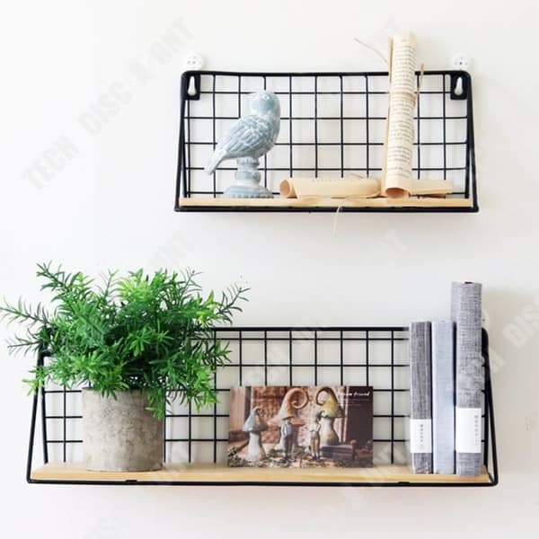 TD® Iron Shelf Set om 3 Ingen stansning kombinerad förvaring Lämplig för vägg- och bordsmontering