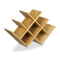 Miniatyrbild 3 av 4: Relaxdays Bamboo Honeycomb vinställ Plats för 8 flaskor H x B x D: 31,5 x 47 x 16,5 cm Hylla