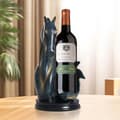 Miniatyrbillede 2 af 2: Vinflaskeholder, Moderne Harpiksdesign, Egnet til flasker op til 7,2 cm,Guld