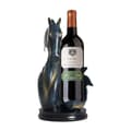 Miniatyrbillede 1 af 2: Vinflaskeholder, Moderne Harpiksdesign, Egnet til flasker op til 7,2 cm,Guld