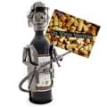 Miniatyrbild 1 av 3: BRUBAKER Dekorativ vinflaskhållare - Metallskulptur - Presentidé - Brandman