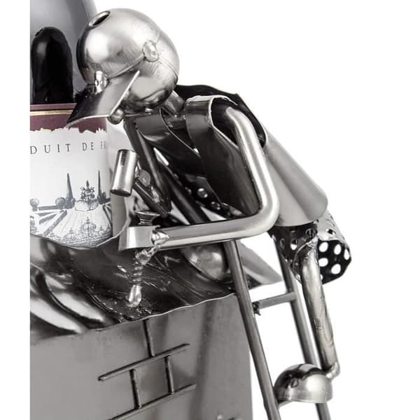 Brubaker Flaskhållare 'House with Artisan' - Metallskulptur - Silver - med presentkort