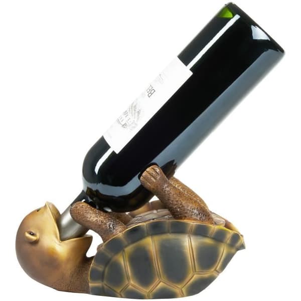 BRUBAKER Thirsty Turtle Vinställ - Drunk Animals Vinställ - Roligt vinställ - Havssköldpadda