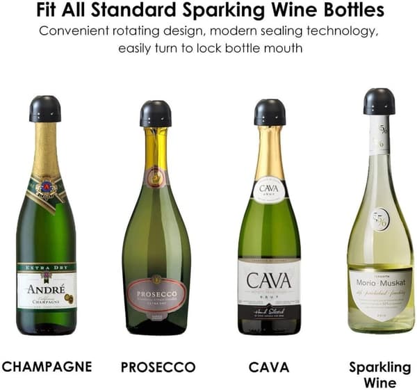 Deluxe Champagne Stopper / Vinprop til mousserende vin / champagne