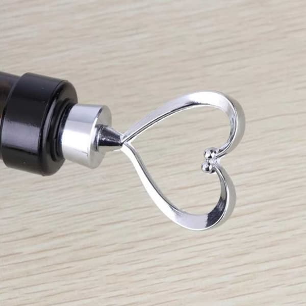 3-Pack Wine Cork Metal Heart - Viinitulppa Viinitulppa Hopea