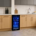 Miniatyrbild 4 av 11: Oriva Vinkyl 78L | Plats för 28 flaskor | Flerfärgad LED med musiksynk | Digital kontroll | Termoelektrisk kylning 8–18 °C | Fjärrkontroll | Tyst, kom