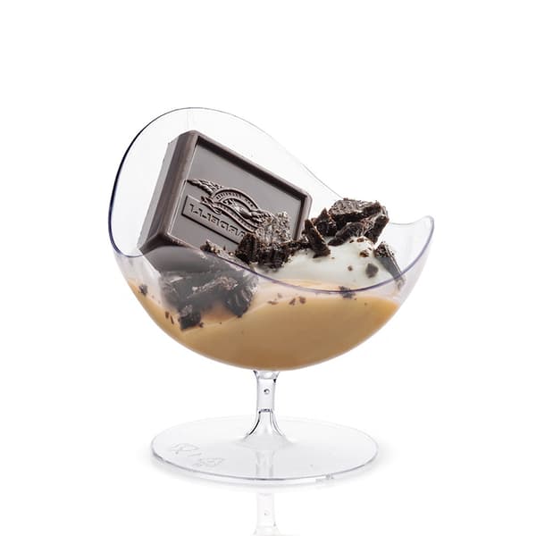 INF 74C Dessertkoppar - Eleganta Genomskinliga Plastkoppar för Fest 10-pack