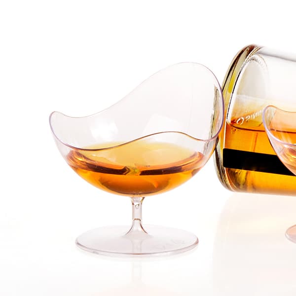 INF 74C Dessertkopper - Elegante Gjennomsiktige Plastkopper til Fest 10-pack