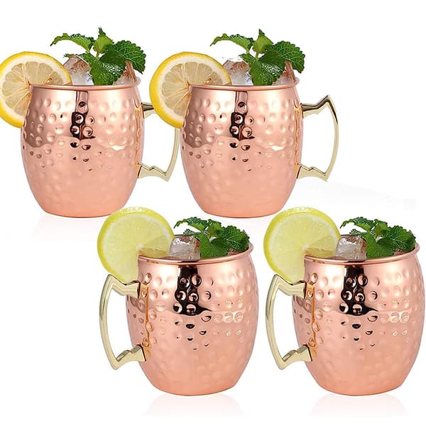 INF Elegant Hammered Copper Cocktail Glass