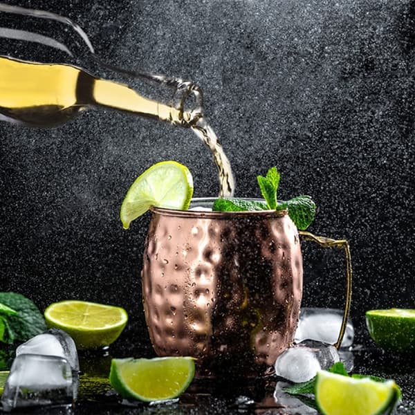 INF Elegant Cocktailglas i Hammeret Kobber