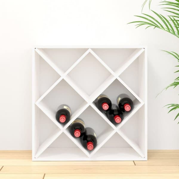 vidaXL Vinhylle hvit 62x25x62 cm heltre furu
