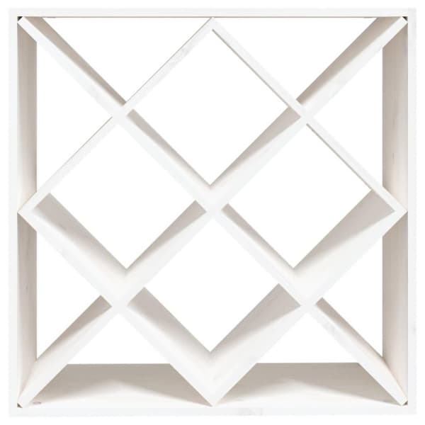 vidaXL Vinhylle hvit 62x25x62 cm heltre furu