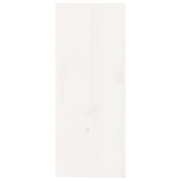 vidaXL vinreol 62x25x62 cm massivt fyrretræ hvid