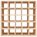 Miniatyrbillede 5 af 9: vidaXL vinreol 56x25x56 cm massivt fyrretræ