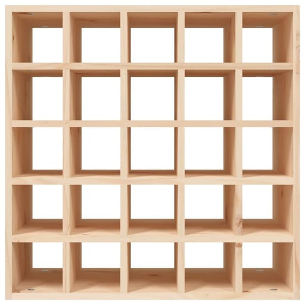 vidaXL vinreol 56x25x56 cm massivt fyrretræ
