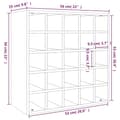 Miniatyrbillede 8 af 9: vidaXL vinreol 56x25x56 cm massivt fyrretræ