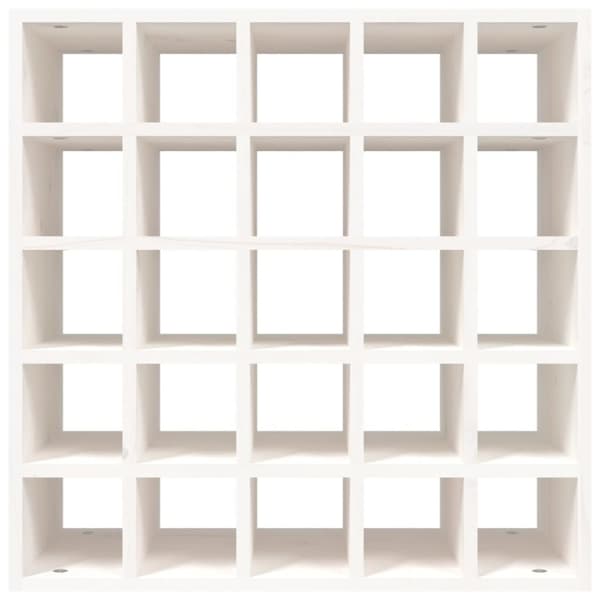 vidaXL Veggskap hvit 56x25x56 cm heltre furu