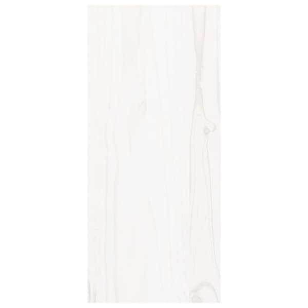 vidaXL vinreol 56x25x56 cm massivt fyrretræ hvid