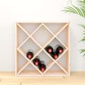 Miniatyrbilde 3 av 9: vidaXL Vinhylle 62x25x62 cm heltre furu