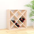 Miniatyrbilde 2 av 9: vidaXL Vinhylle 62x25x62 cm heltre furu