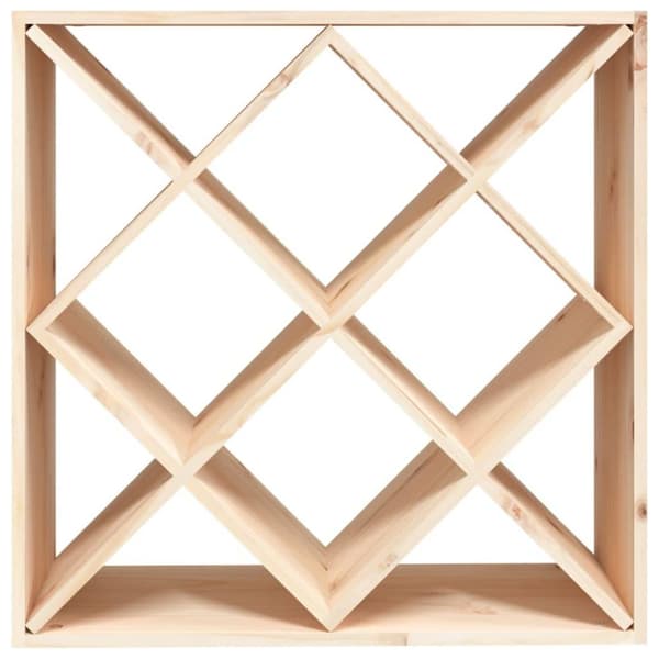 vidaXL vinreol 62x25x62 cm massivt fyrretræ