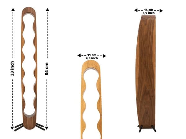 Vinflaskeholder Håndlavede møbler og dekoration Gave til hendes gave til ham OAK/SILVER