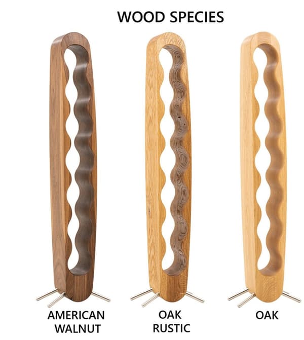 Luksus vinflaskestativ håndlavede møbler og dekoration gave til hendes gave til ham  OAK/BLACK