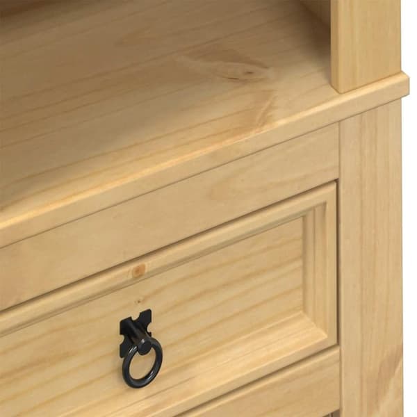 vidaXL vinreol Corona 56x35x134,5 cm massivt fyrretræ