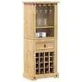 Miniatyrbillede 2 af 11: vidaXL vinreol Corona 56x35x134,5 cm massivt fyrretræ