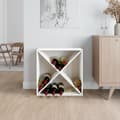 Miniatyrbillede 4 af 10: vidaXL vinreol 62x25x62 cm massivt fyrretræ hvid -  Vin- & spiritusskabe
