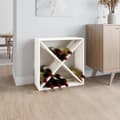 Miniatyrbillede 1 af 10: vidaXL vinreol 62x25x62 cm massivt fyrretræ hvid -  Vin- & spiritusskabe