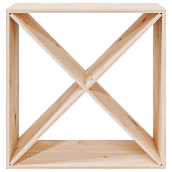 vidaXL vinreol 62x25x62 cm massivt fyrretræ -  Vin- & spiritusskabe