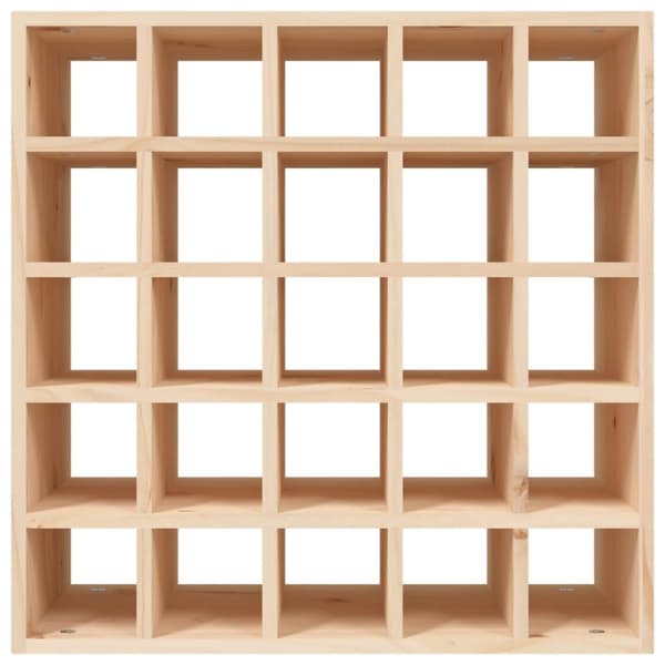The Living Store vinreol 56x25x56 cm massivt fyrretræ - Vin- & spiritusskabe