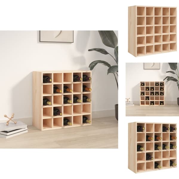 Vin- & spritskåp - Living Vinskåp 56x25x56 cm massiv furu