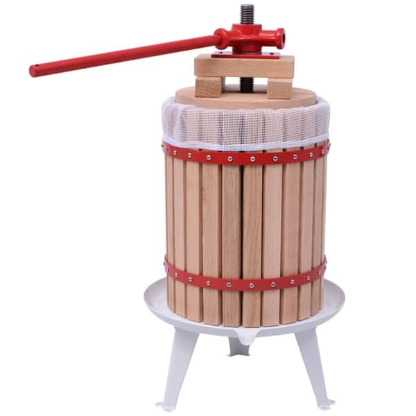 vidaXL Frukt- och vinpress set 2 delar