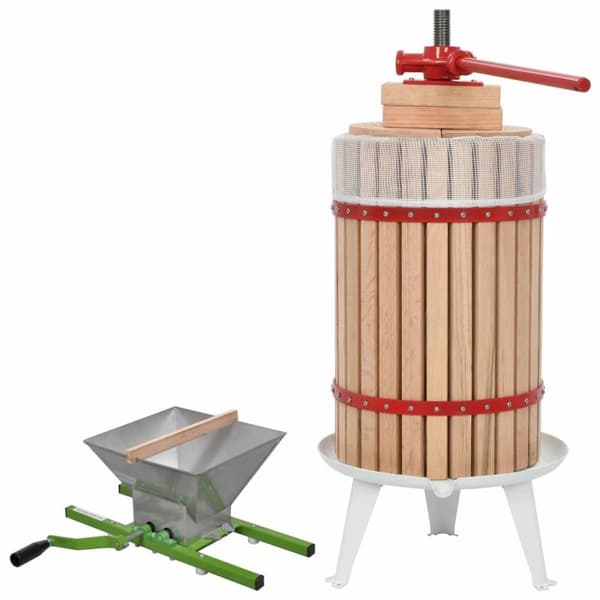 vidaXL Presse og kvernsett frukt & vin 2 deler