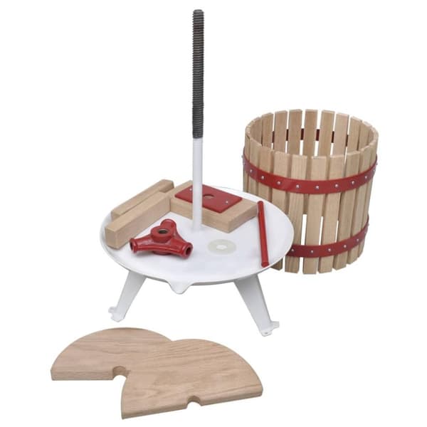 vidaXL Frukt- och vinpress set 2 delar