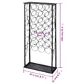 Miniatyrbilde 4 av 6: vidaXL Vinstativ for 28 flasker metall