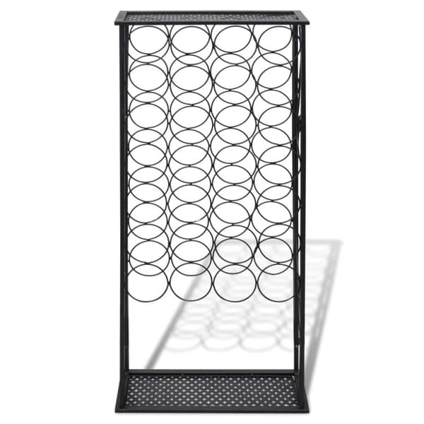 vidaXL Vinstativ for 28 flasker metall