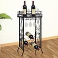 Miniatyrbillede 6 af 6: vidaXL vinreol med glasholder 9 flasker metal
