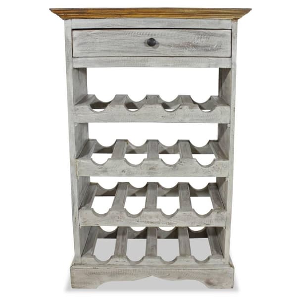 vidaXL vinreol 55x23x85 cm massivt mahognitræ