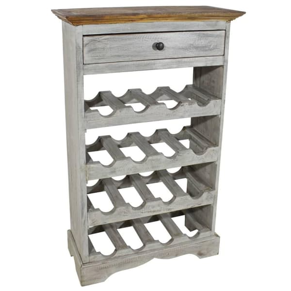 vidaXL vinreol 55x23x85 cm massivt mahognitræ