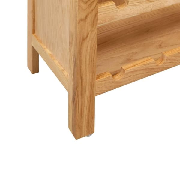 vidaXL vinskab 72x32x90 cm massivt egetræ