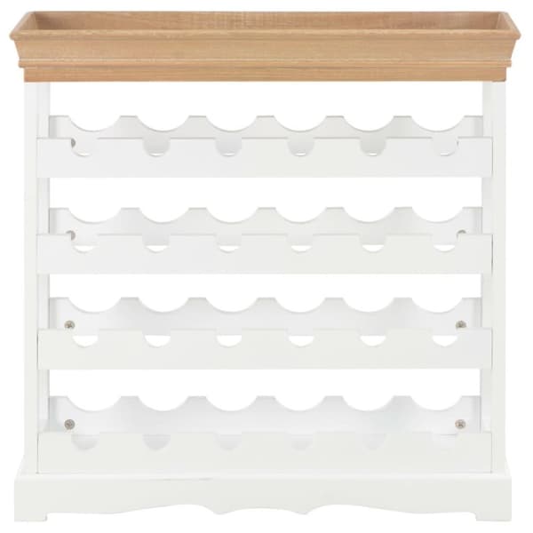 vidaXL vinskab 70 x 22,5 x 70,5 cm MDF hvid
