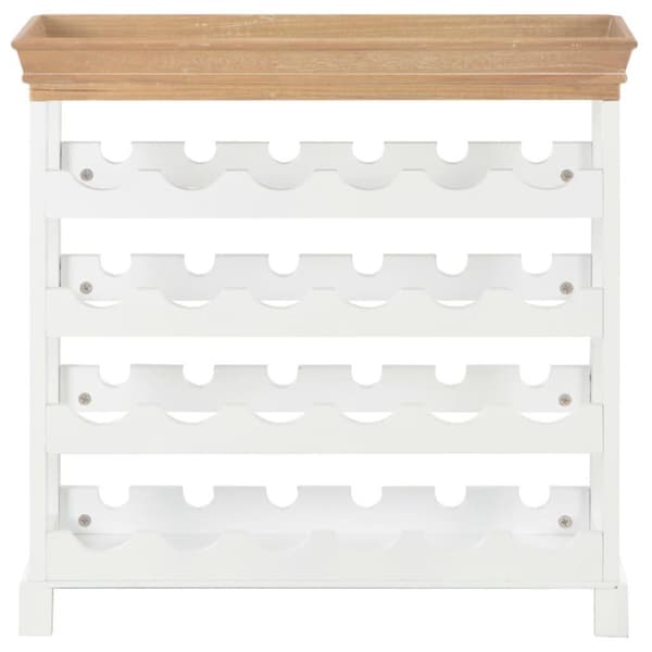 vidaXL vinskab 70 x 22,5 x 70,5 cm MDF hvid